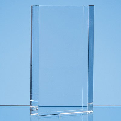 17cm x 10cm Optical Crystal Rectangle Award, H or V