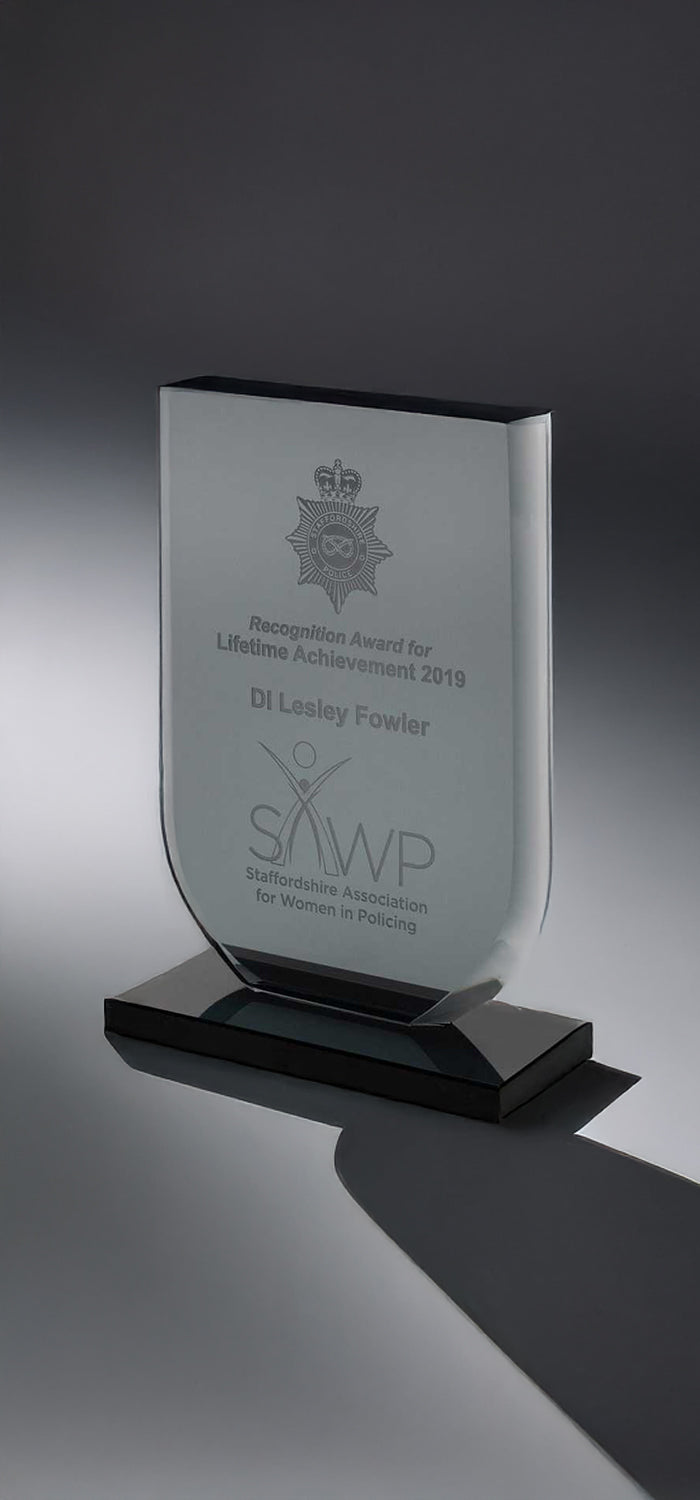 Engraved Smoked Glass Awards