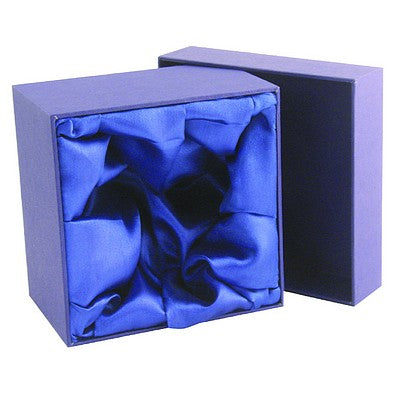 Blue Presentation Box Fits 1/2 Pint Or 1 Whiskey Or 1 Brandy - 140 X 140 X 90mm