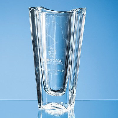 25.5cm Crystalite Okinawa Tapered Vase