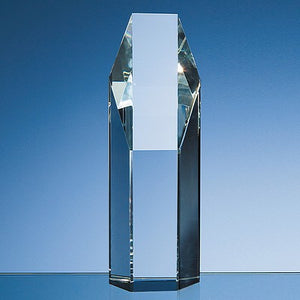 19cm Optical Crystal Hexagon Award