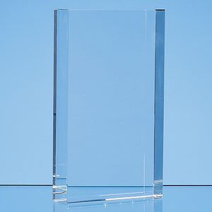 17cm x 10cm Optical Crystal Rectangle Award, H or V
