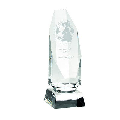 Clear Glass Column On Base