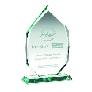 Jade Glass Diamond On Base (15mm Thick)