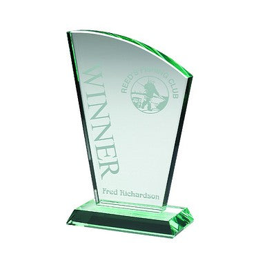 Jade Glass Sail Plaque (15mm Thick)
