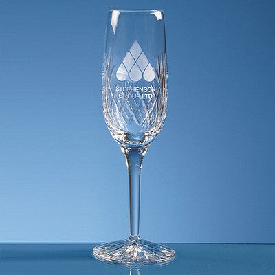 165ml Blenheim Lead Crystal Panel Champagne Flute