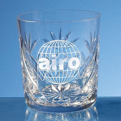 400ml Blenheim Lead Crystal Panel Whisky Tumbler