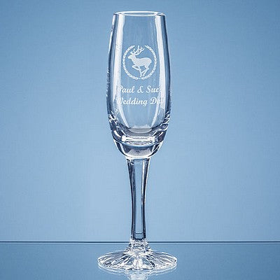 165ml Grosvenor Lead Crystal Champagne Flute with Star Cut Base