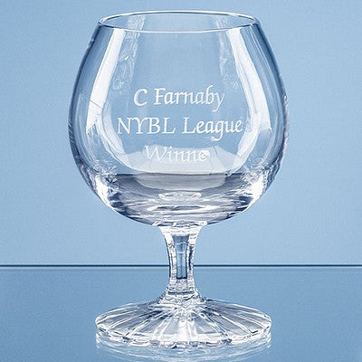 280ml Grosvenor Lead Crystal Brandy Glass with Star Cut Base