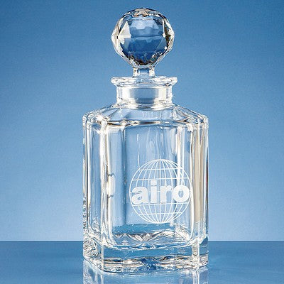 0.8ltr Crystalite Square Spirit Decanter