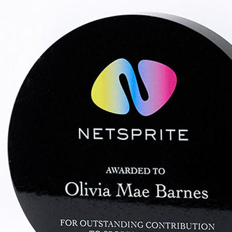 Printed Recycled Acrylic Circle Award