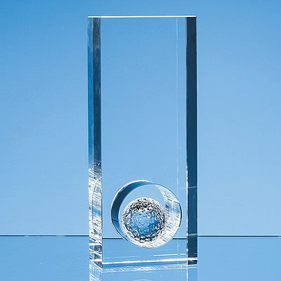 20cm Optical Crystal Golf Ball in the Hole Award