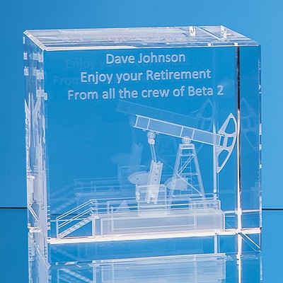 optical crystal cube