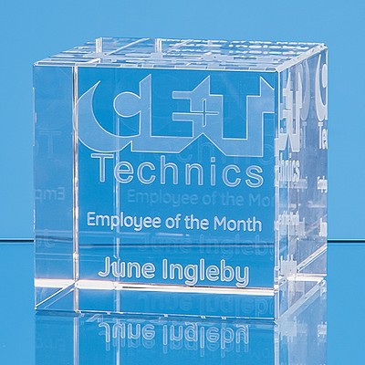 optical crystal cube