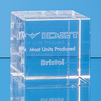 optical crystal cube