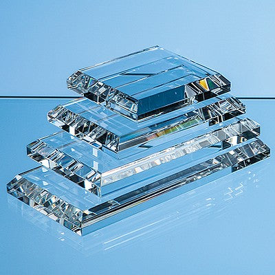 7.5cm x 7.5cm Clear Glass Base