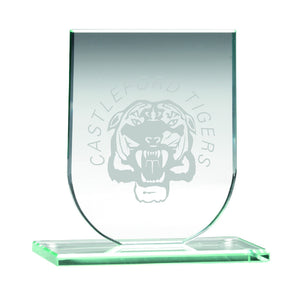 Jade Glass Shield Plaque (6mm Thick)
